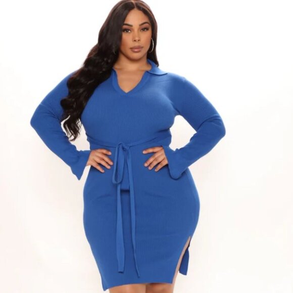 FASHION NOVA Sweater Midi Dress - 3X - Picture 1 of 3